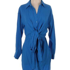 Zara Vibrant Blue Textured Top